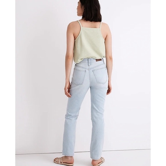 NWT Madewell Classic Straight Full-Length Jeans in Fitzgerald Wash Size 33 - Picture 3 of 9